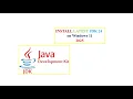 How to Download and Install Java JDK 24 on Windows 11