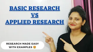 1 Basic vs Applied Research Types of Research Research Methodology Rishu Udit