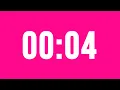 4 Second Countdown Timer No Music With Alarm Clock At The End