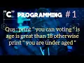 C programming for voting