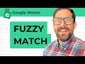 How to Find Fuzzy Matches in Google Sheets