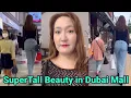 Download Lagu Supertall Beauty in Dubai Mall | tall woman in Public | tall girl in Public