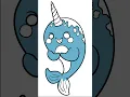 Narwhal coloring page