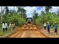 Download Lagu Extreme Weather Road Building: Powerful Bulldozer Pushing Soil and Cutting Pathway in Thick Jungle