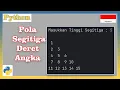 Program Python Membuat Pola Segitiga Deret Angka