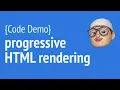Code Demo Progressive HTML Rendering JSer - Front-End lover