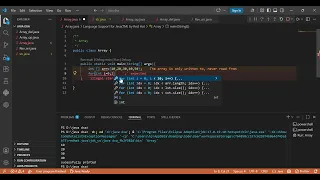 Array java java dsa Visual Studio Code 2026 07 11 13 01 48