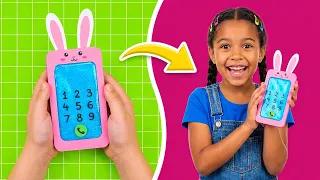 Let's Make a Cute Squishy Phone! 📱💖 Creative DIY Crafts for Kids