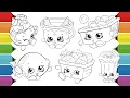 Coloring Shopkins Food Sweets Coloring Pages Strawberry Top Ros Berry Briana Banana Smoothie