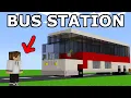 Minecraft 15 Bus Station Build Hacks