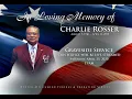 Celebration of Life for Mr Charlie Rosser