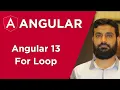 Angular 13 Foor Loop and Nested For Loop in Urdu Urdu Hindi