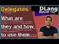 Delegates and review on function pointers and lambda Dlang Episode 135