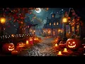 Cozy Autumn Village Halloween Ambience 🎃 Scary Halloween Sounds👻 Halloween Background Music