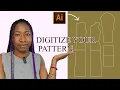 How To Transfer PAPER PATTERN Onto The Computer How To Digitize Your Sewing Pattern BGD PATTERNS