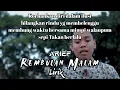 Lagu viral Arief - Rembulan Malam lirik, korbankan diri dalam ilusi hilangkan rindu yg membelenggu