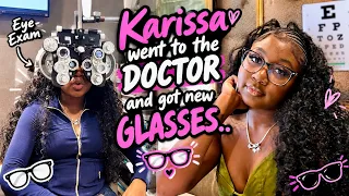 KARISSA IS HAVING PROBLEMS SEEING WITH HER EYES