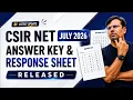 CSIR NET July 2026 Answer Key Response Sheet Out Expected Cut Off By GP Sir