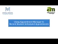 Appointment Manager Sign--in Tab Record Student Scheduled Appointments