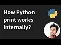 I changed the Python print statement to understand how it works internally