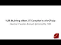 MoreVMs 21 YJIT Building a New JIT Compiler Inside CRuby - Maxime Chevalier-Boisvert
