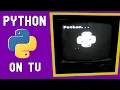 Python On TV Controlling TV With Python Display Images Text on TV With Python Python Arduino