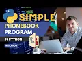 Simple Phonebook project in Python for beginners Python tutorial 2023