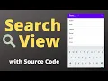 Search View in Android Studio with Source Code Hindi