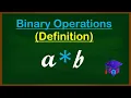 Binary Operations