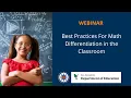 Best Practices For Math Differentiation in the Classroom