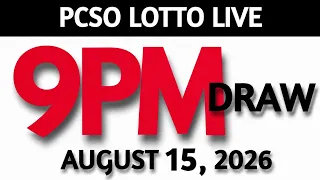 Lotto Result Today 9pm Draw AUGUST 15 2026 Swertres Ez2 PCSO LIVE