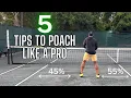 DOMINATE the net Five poaching tips to win more doubles matches