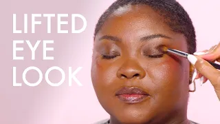 Lifted Eye Makeup Tutorial for Round Faces