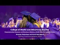 College of Health and Behavioral Studies JMU Spring Commencement 2025
