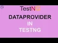 DataProvider in TestNG