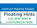 2 Android Validation for Edit Text TextInputLayout Material Design Support Library