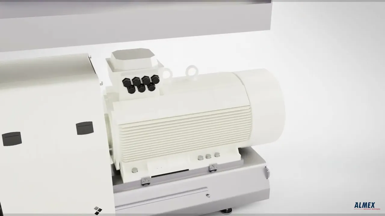 AXT 220 3D machine animation mechanism video