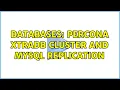 Databases Percona XtraDB Cluster and MySQL Replication 2 Solutions