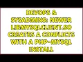 DevOps SysAdmins newer libmysqlclient so creates a conflicts with a php-mysql install