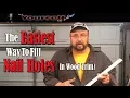 how to fill nail holes in trim