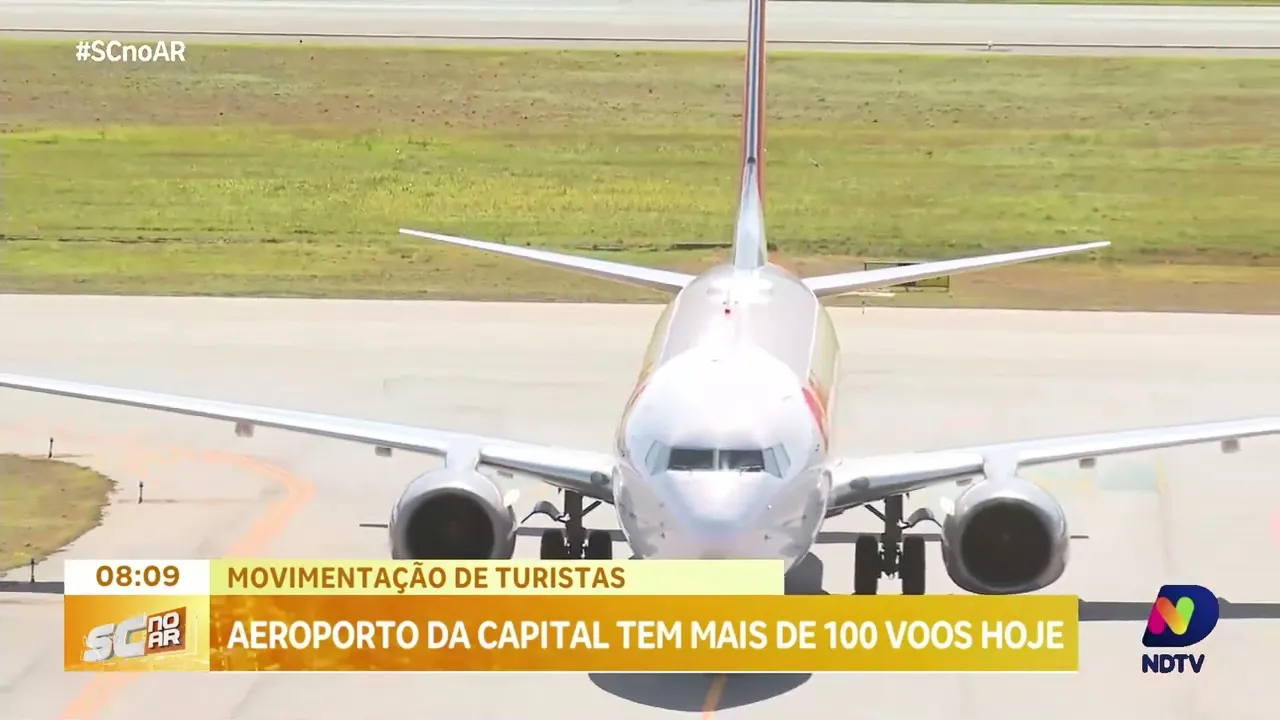 Aeroportos de Santa Catarina movimentam mais de dois milhões de pessoas entre o Natal e o Ano Novo