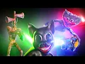 Download Lagu Huggy Wuggy vs Siren Head vs Cartoon Cat