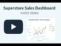 Superstore Sales Dashboard Interactive BI with KPIs Filters PDF Reports Streamlit Demo