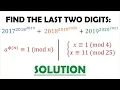 Intro to Chinese Remainder Theorem and Euler s Totient Theorem via a Challenging Problem