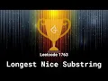 Leetcode 1763 Longest Nice Substring