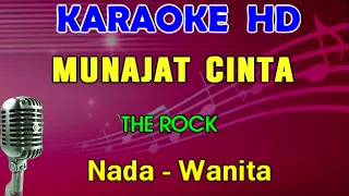 munajat cinta the rock karaoke nada wanita