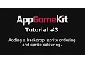 AppGameKit Tutorial - Load a backdrop sprite ordering and colouring
