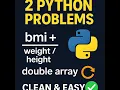 Python Practice - BMI Calculator Double Array Values Clean Code for Beginners