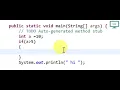10 if condition in Java