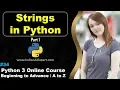 Strings in Python Strings Data Type Part 1 Python 3 Online Course A to Z in Hindi